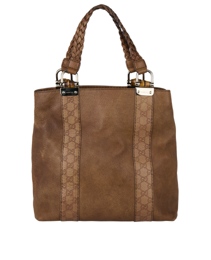 GG Embossed Tote, front view